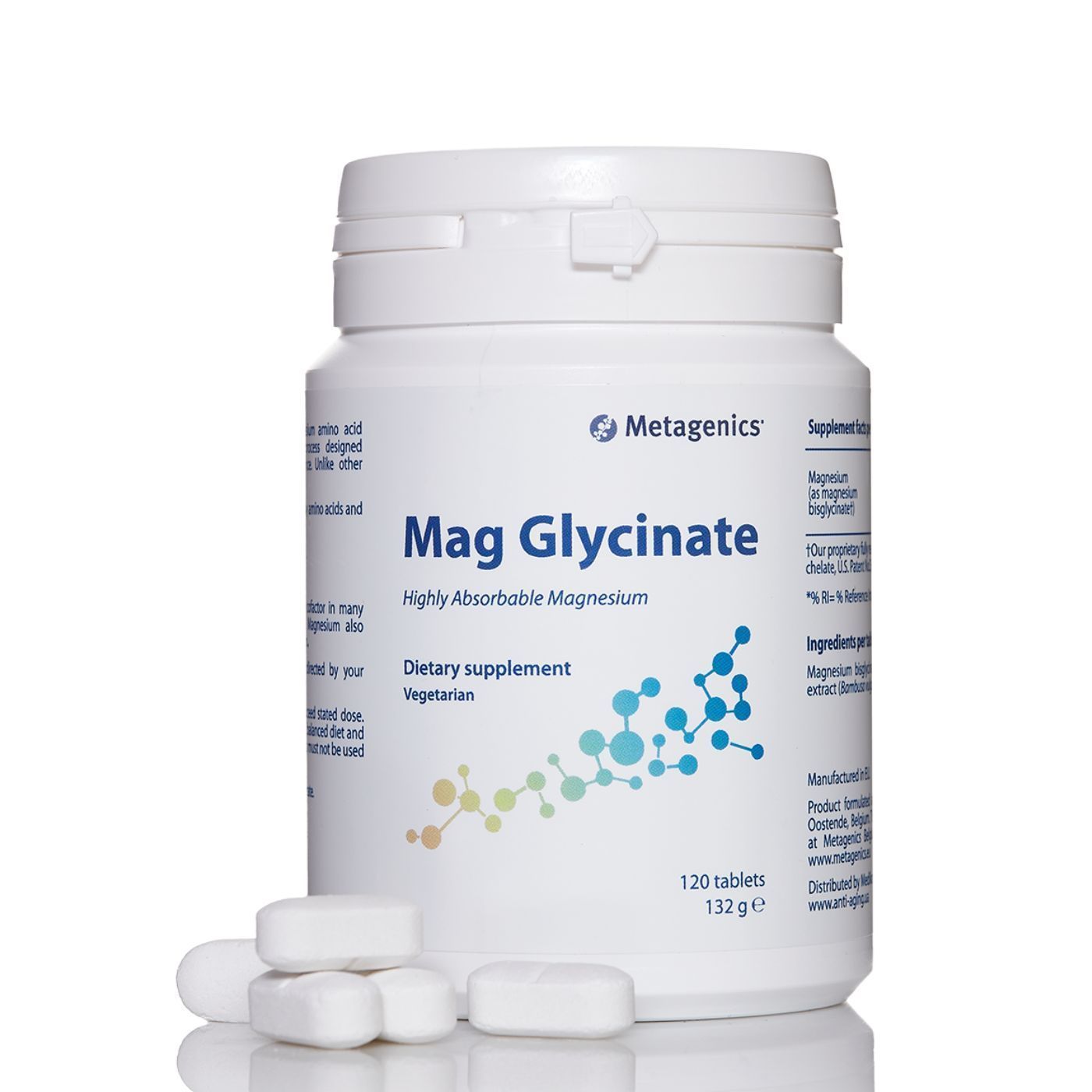 Mag Glycinate, Metagenics